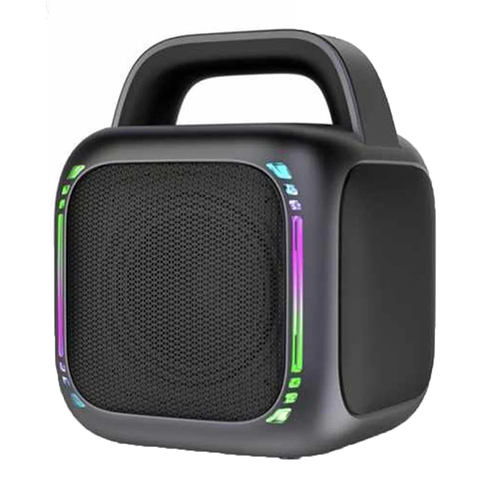 MS6 50W Portable Bluetooth-Compatible Speaker with RGB Light IPX7 Waterproof Outdoor Subwoofer - 1