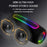 PRO9 Wireless TWS Bluetooth-Compatible Speaker IPX6 Waterproof Portable Outdoor Boombox - Black - 5