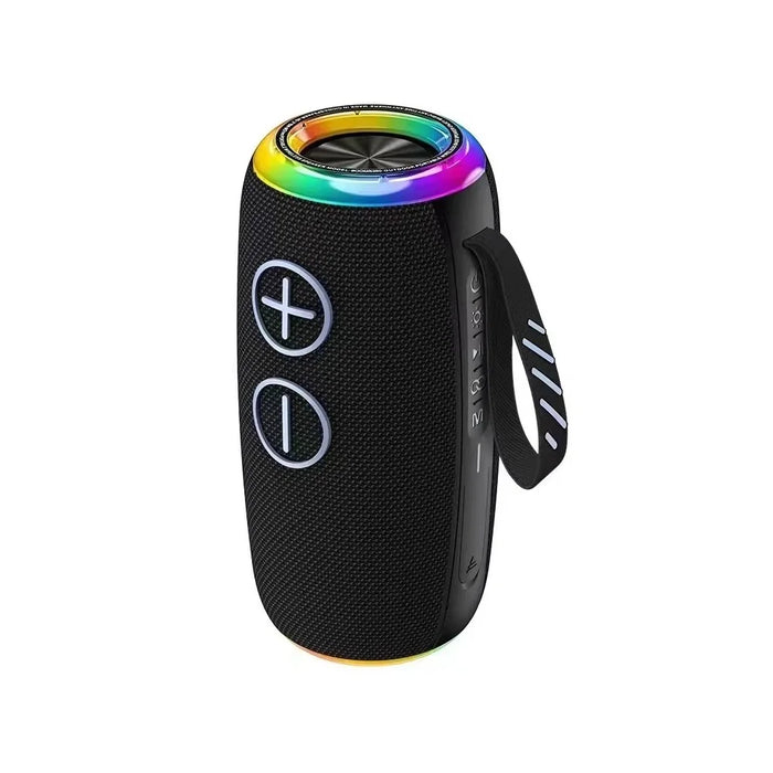 S380 TWS Wireless Bluetooth-Compatible Speaker IPX6 Waterproof Portable Outdoor Boombox - Black - 1