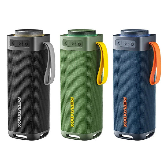 REMAX RB-M22 Portable Wireless Bluetooth-Compatible Speaker with RGB Lighting TWS Pairing - Blue - 3