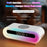 S608 Multifunctional Wireless Speaker Clock Bedside Lamp with Wireless Charging RGB Night Light - White - 3