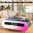 S608 Multifunctional Wireless Speaker Clock Bedside Lamp with Wireless Charging RGB Night Light - White - 4