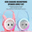 K12 Wireless Microphone Speaker Karaoke Set for Kids Cartoon Cute Design BT Audio System for Home - Pink Cat - 2