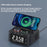 Q7 15W Wireless Charger Bluetooth-Compatible Speaker Night Light FM Radio Bedside Alarm Clock with Dual Type C Ports - 2