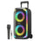 REMAX RB-X2 20W Bluetooth-Compatible Karaoke Speaker with Trolley Handle and Microphone RGB Lighting for Outdoor Party - 1