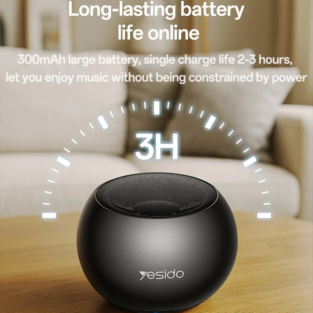 YESIDO YSW33 Portable TWS Bluetooth-compatible Speaker Aluminum Alloy Mini Wireless Audio Device - 3