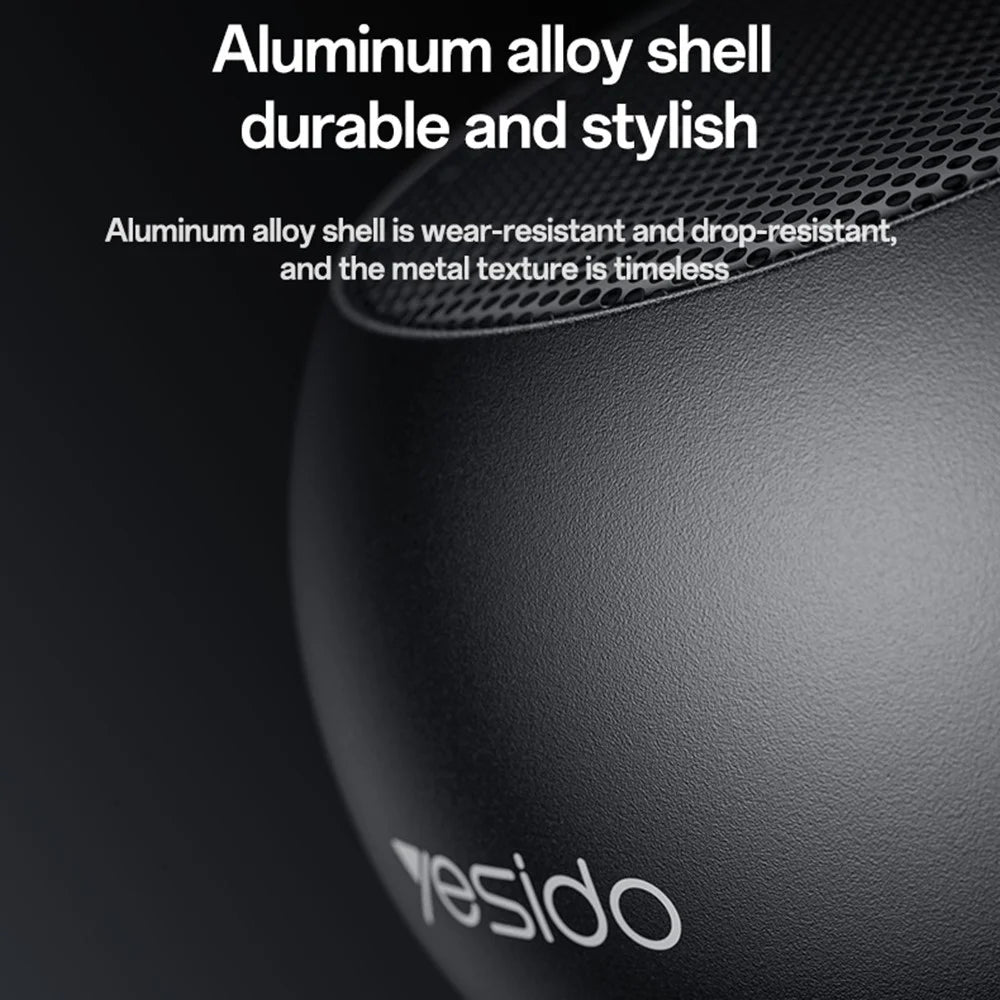 YESIDO YSW33 Portable TWS Bluetooth-compatible Speaker Aluminum Alloy Mini Wireless Audio Device - 4
