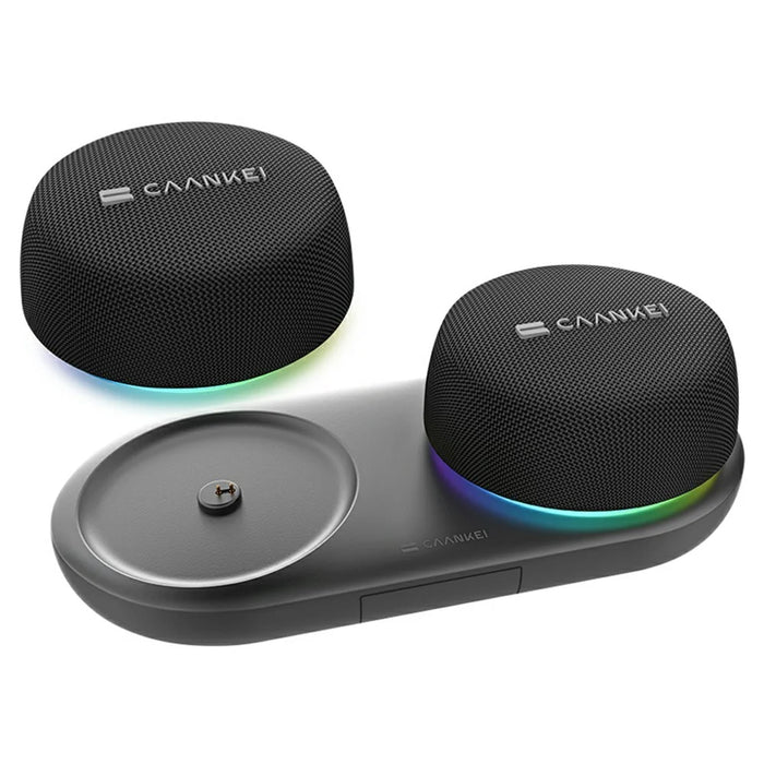 CAANKEI CS20 2 in 1 Wireless Bluetooth-Compatible Speaker RGB Light Portable Sound Box with Magnetic Base - 3