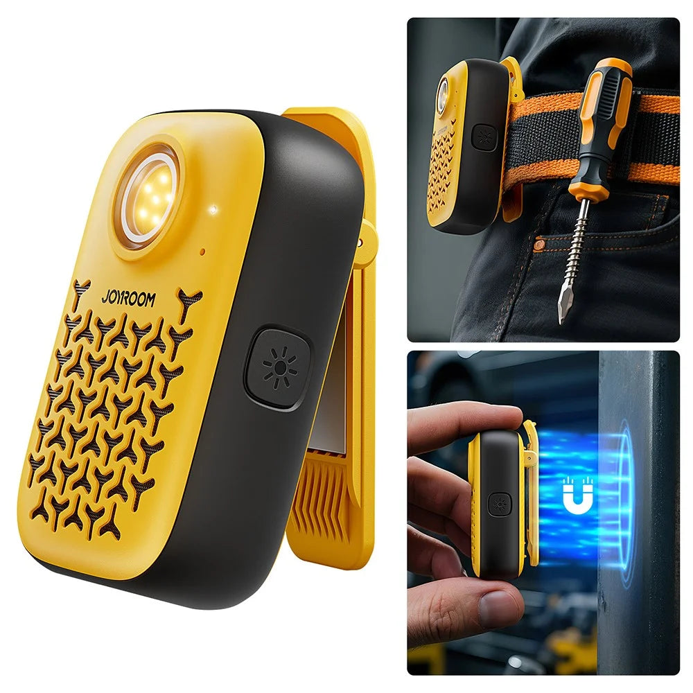 JOYROOM JR-MS03 Portable Bluetooth-Compatible Speaker Waterproof IP67 ENC Noise Cancellation Loudspeaker - Yellow+Black - 1