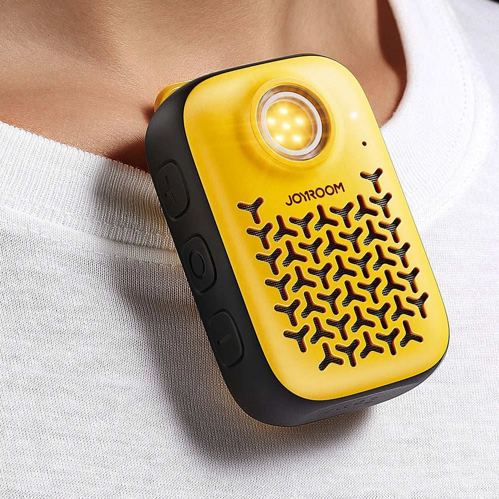 JOYROOM JR-MS03 Portable Bluetooth-Compatible Speaker Waterproof IP67 ENC Noise Cancellation Loudspeaker - Yellow+Black - 3