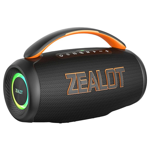 ZEALOT P12 60W Portable Bluetooth-Compatible Speaker TWS Wireless Bass Subwoofer Support USB / TF / Aux - Black - 1