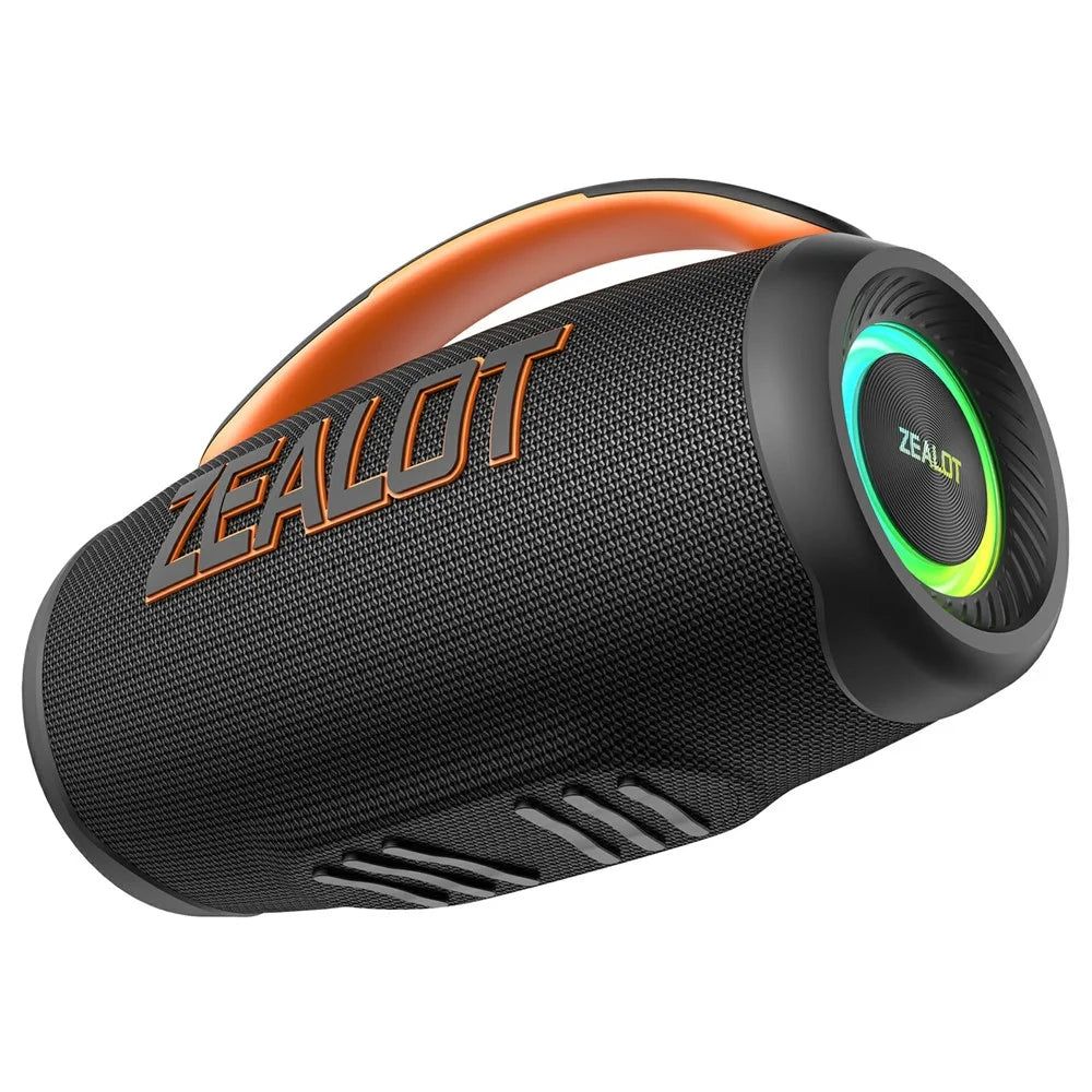 ZEALOT P12 60W Portable Bluetooth-Compatible Speaker TWS Wireless Bass Subwoofer Support USB / TF / Aux - Black - 2