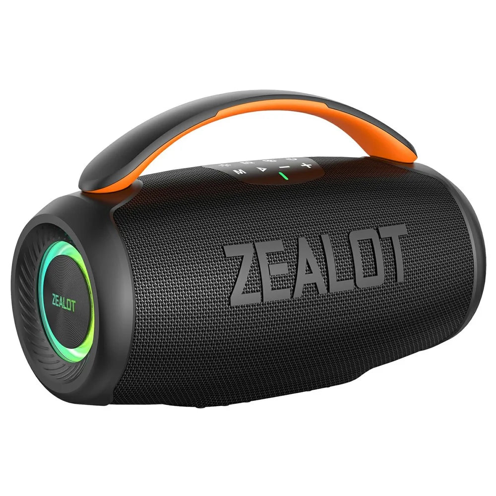 ZEALOT P11 50W Portable Bluetooth-Compatible Speaker RGB Light USB / TF / Aux TWS Wireless Bass Subwoofer - Black - 1
