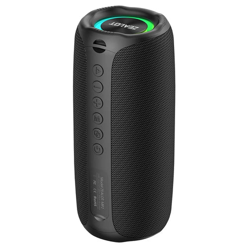 ZEALOT MP2 Outdoor 20W Bluetooth-Compatible Speaker Portable IPX5 Waterproof Bass Subwoofer - Black - 1