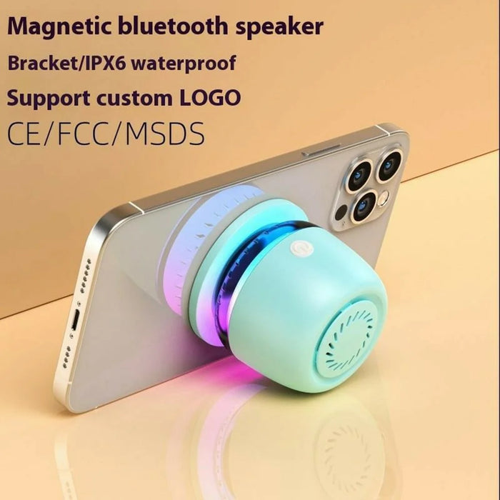 M99 Portable Bluetooth-Compatible Speaker RGB Light Gyroscope Design Heavy Bass Mini Speaker - Black - 4