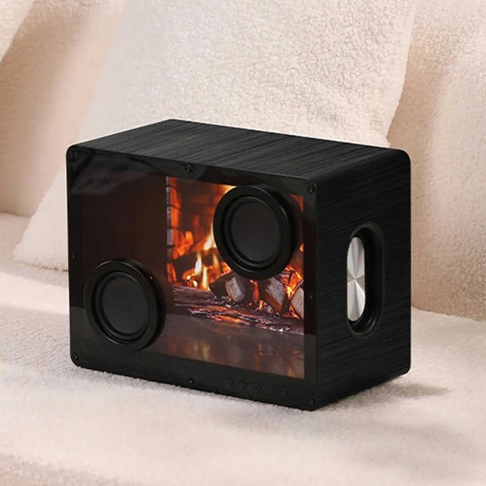 D35 Desktop Stereo Speaker HIFI Audio Bluetooth-Compatible TF AUX Subwoofer with Floating Lyrics Display - 3