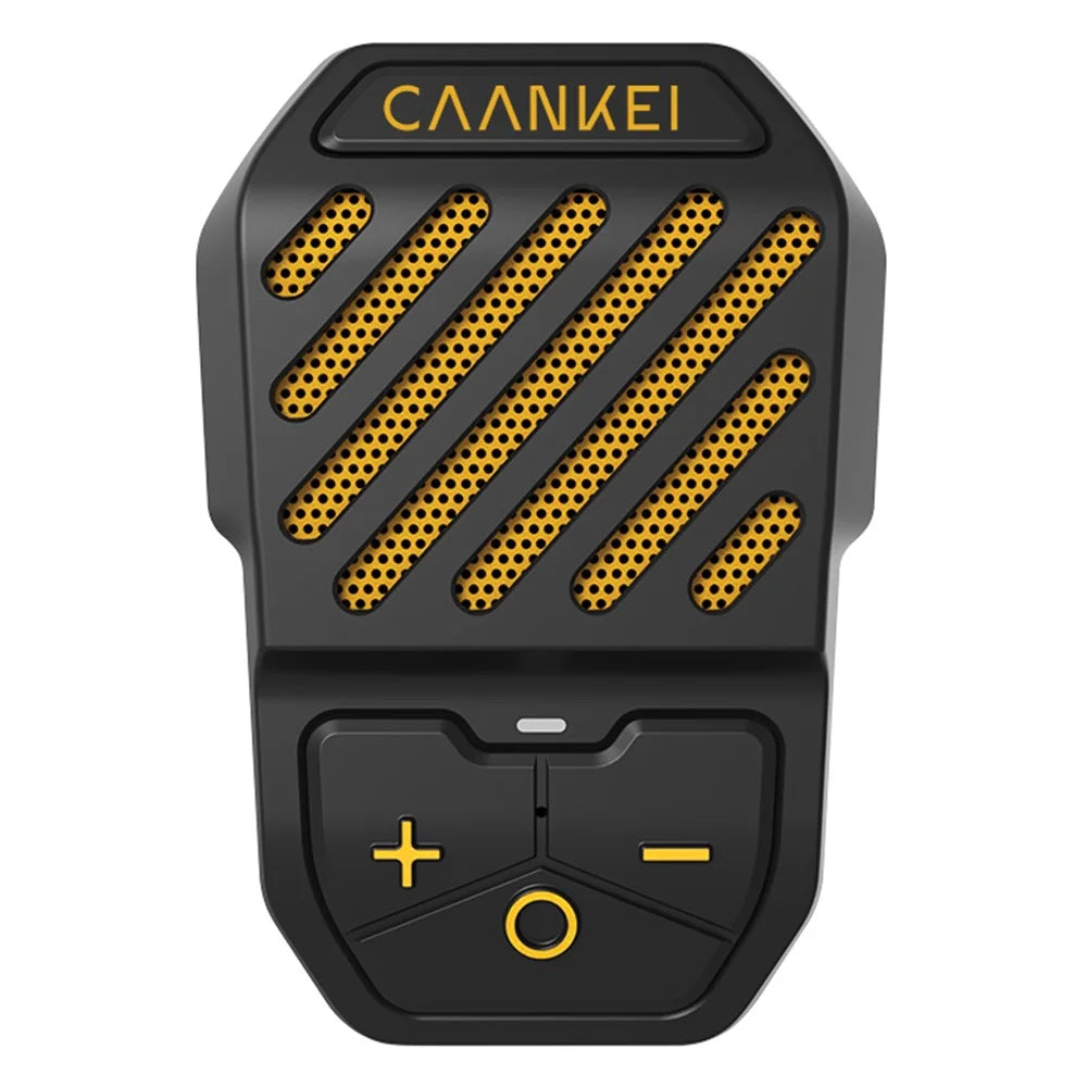 CAANKEI Wearable Bluetooth-Compatible Speaker IPX5 Waterproof Clip-On Loudspeaker for Running Cycling - Yellow - 1