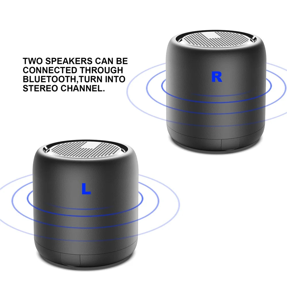 F11 Portable Speaker TWS Wireless Mini Subwoofer Outdoor Waterproof IPX4 for Home / Travel - Black - 6