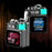 DK08 Portable Bluetooth-Compatible Speaker LED Display RGB Light Mecha Style Metal Loudspeaker - 6