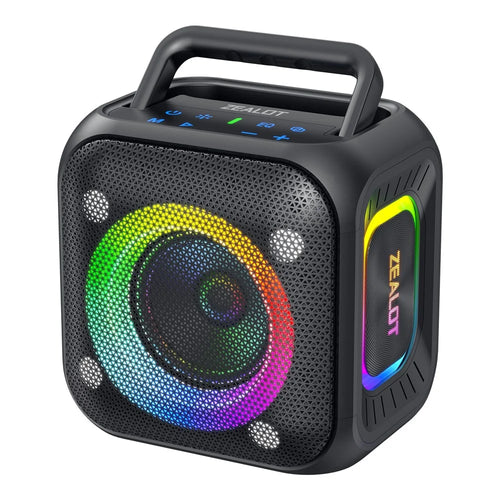 ZEALOT-PT01 Portable 30W Bluetooth-Compatible Speaker Enhanced Bass Waterproof Wireless Loudspeaker - Black - 1