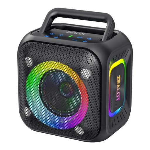 ZEALOT-PT01 Portable 30W Bluetooth-Compatible Speaker Enhanced Bass Waterproof Wireless Loudspeaker - Black - 1