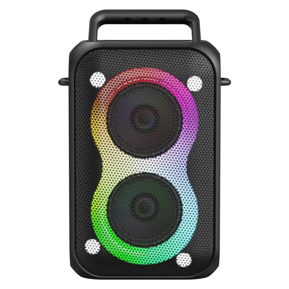 ZEALOT-PT02 Portable Bluetooth-Compatible Speaker RGB Light 60W Enhanced Bass Waterproof Loudspeaker - Black - 2