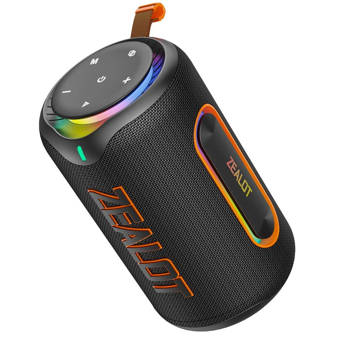ZEALOT-MP1 Portable Bluetooth-Compatible Speaker 60W Enhanced Bass Waterproof Loudspeaker - Black - 3