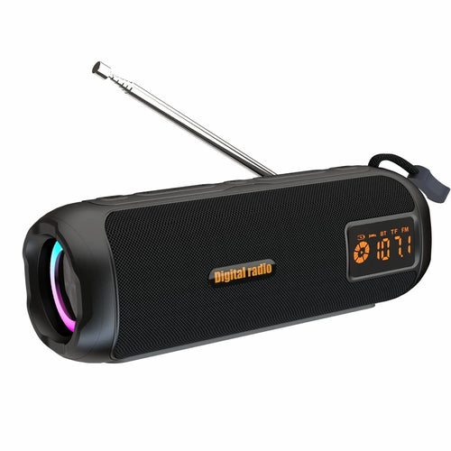 P12A 10W Stereo Outdoor Bluetooth-compatible Speaker with LED Display FM  /  AM Radio Support TF Card - 1