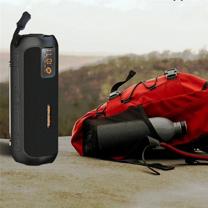 P12A 10W Stereo Outdoor Bluetooth-compatible Speaker with LED Display FM  /  AM Radio Support TF Card - 7