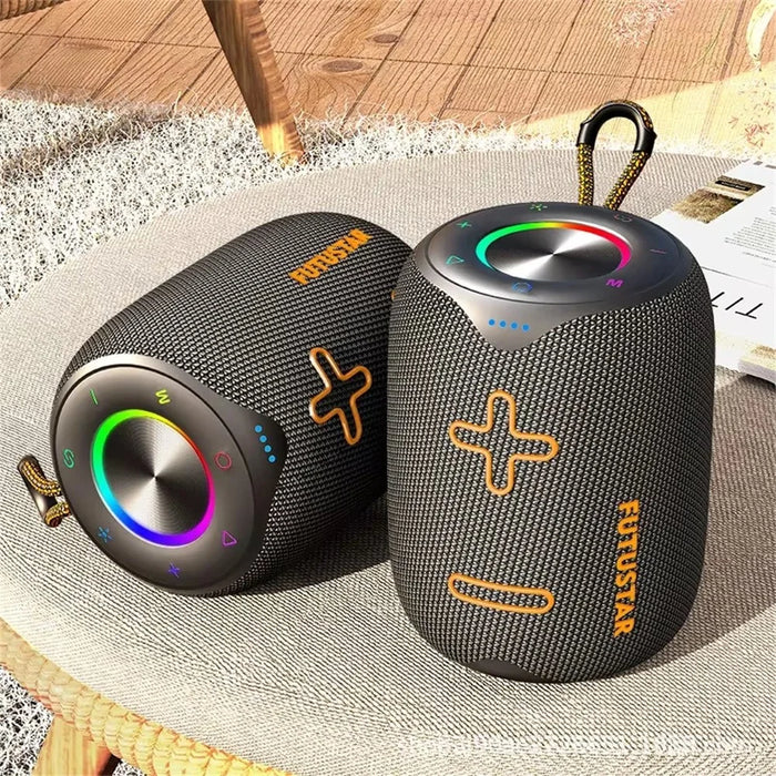 X6 20W Wireless Speaker Portable IPX6 Waterproof Deep Bass LED RGB Wireless Speaker for Outdoor  /  Indoor - Black - 4