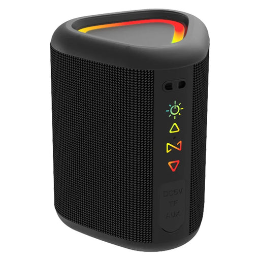 CYBORIS S1 Portable Speaker Bluetooth-compatible 15W IPX6 Waterproof RGB Subwoofer - Black - 2