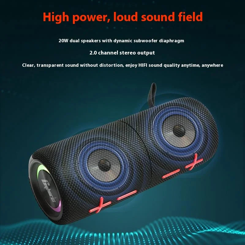 CYBORIS S11 Magnetic 2-in-1 Bluetooth-compatible Speaker IPX6 Waterproof Dual Splittable Speaker with 20W Bass for Home Outdoor Camping - 3