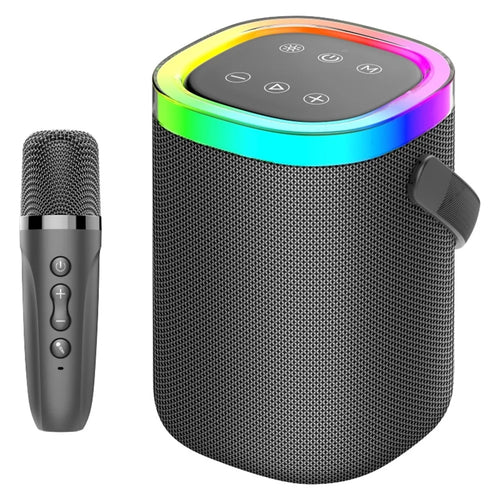 KONFULON F28 10W Wireless Speaker 1800mAh Battery Capacity Portable Speaker with Mic for Home / Outdoor - Black - 1