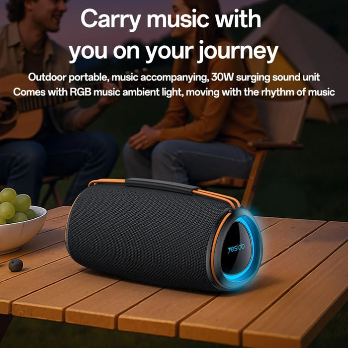 YESIDO YSW38 Desktop Bluetooth-compatible Speaker 30W High Power RGB Lighting Multi Mode Wireless Subwoofer - 3