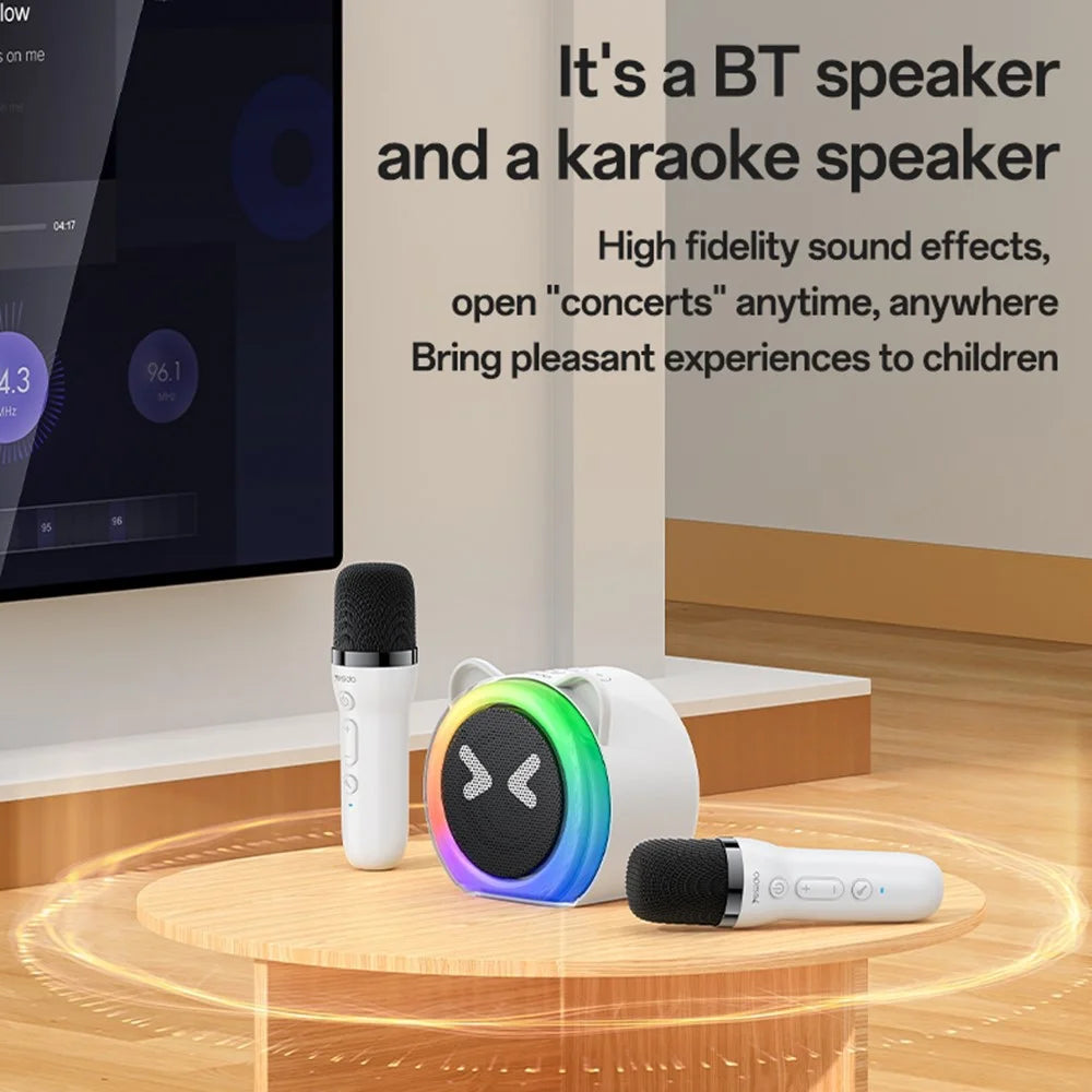 YESIDO YSW36 Cute Ears Design 5W Bluetooth-compatible Karaoke Speaker with Dual Microphone for Children Entertainment - 4