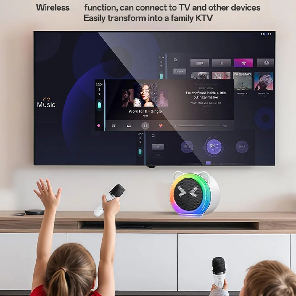 YESIDO YSW36 Cute Ears Design 5W Bluetooth-compatible Karaoke Speaker with Dual Microphone for Children Entertainment - 5