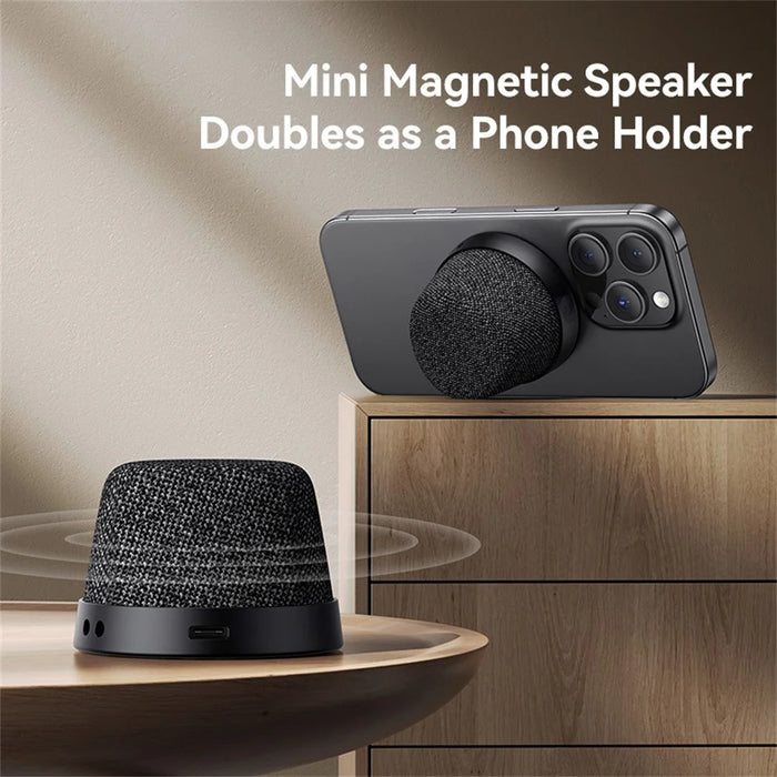 USAMS YX016 Magnetic Mini Speaker Bluetooth-Compatible 5.4 Phone Stand Music Player - 3