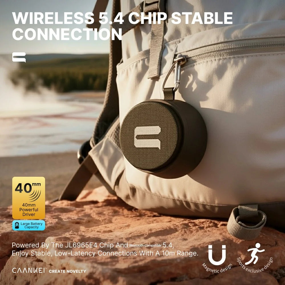 CWS06 Portable Magnetic Bluetooth-compatible Speaker IPX6 Waterproof Outdoor Wireless Mini Subwoofer - 3