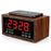 F1503 4 in 1 Wood Wireless Charging Station 15W Max Wireless Charger + Bluetooth-Compatible Speaker + Clock + FM Radio - 1
