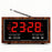 F1503 4 in 1 Wood Wireless Charging Station 15W Max Wireless Charger + Bluetooth-Compatible Speaker + Clock + FM Radio - 2
