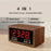 F1503 4 in 1 Wood Wireless Charging Station 15W Max Wireless Charger + Bluetooth-Compatible Speaker + Clock + FM Radio - 4
