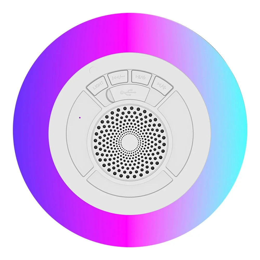 H501 Floating Bluetooth-compatible Speaker for Pool  /  Beach  /  Shower IPX7 Waterproof Stereo Sound Subwoofer with Colorful LED Lights - 1