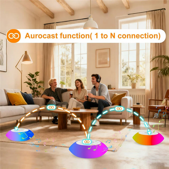 H501 Floating Bluetooth-compatible Speaker for Pool  /  Beach  /  Shower IPX7 Waterproof Stereo Sound Subwoofer with Colorful LED Lights - 3