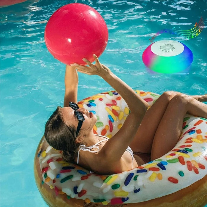 H501 Floating Bluetooth-compatible Speaker for Pool  /  Beach  /  Shower IPX7 Waterproof Stereo Sound Subwoofer with Colorful LED Lights - 6
