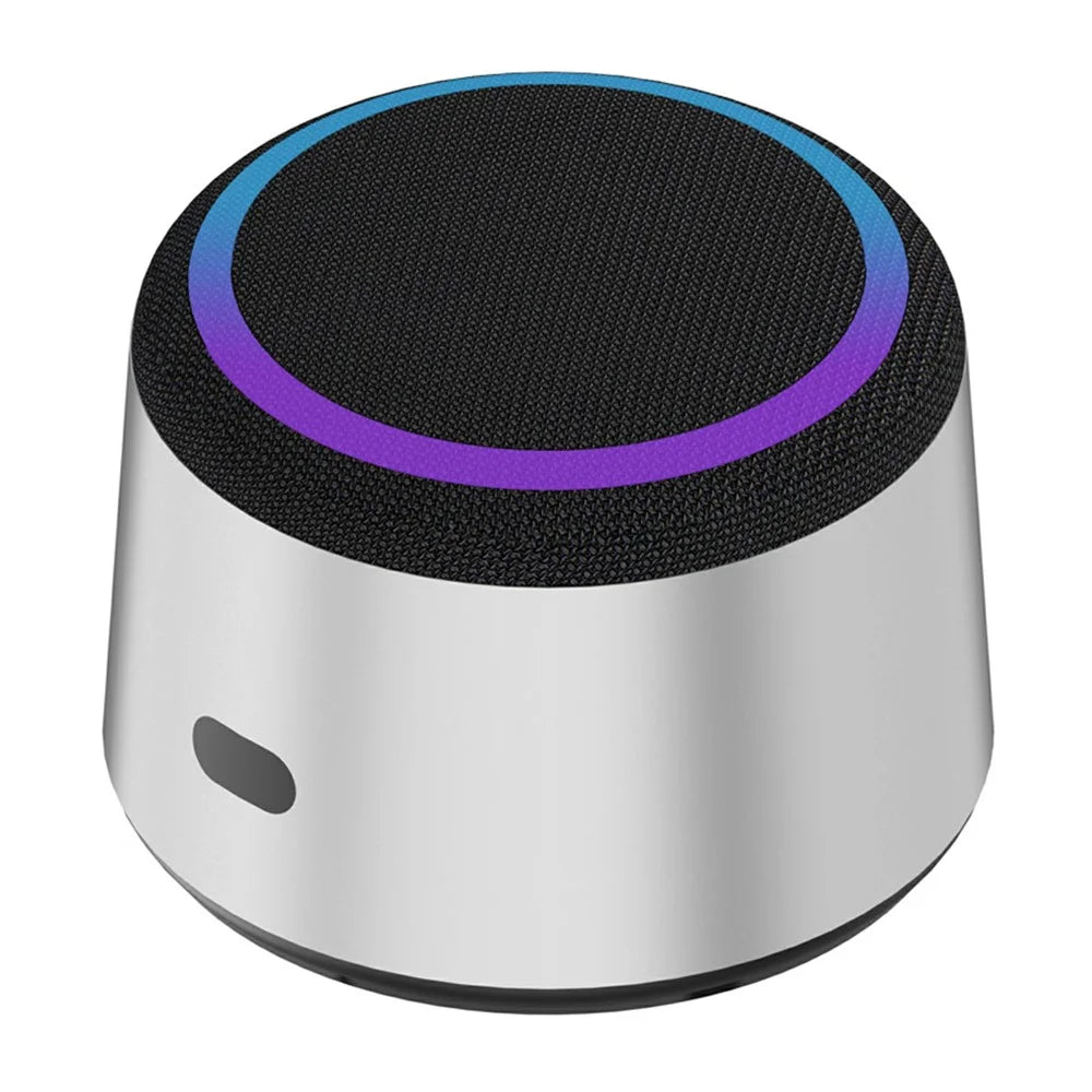 H11 TWS Bluetooth-compatible Speaker RGB Lighting 15W Wireless Charging Magnetic Phone Stand - Silver - 2