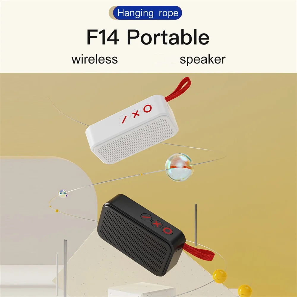 TWS Surround Stereo Bluetooth-Compatible Speaker F14 Outdoor Wireless Mini Subwoofer with USB-C Charging - 2