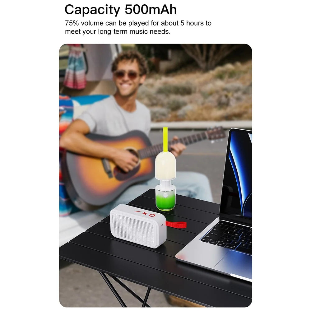 TWS Surround Stereo Bluetooth-Compatible Speaker F14 Outdoor Wireless Mini Subwoofer with USB-C Charging - 4