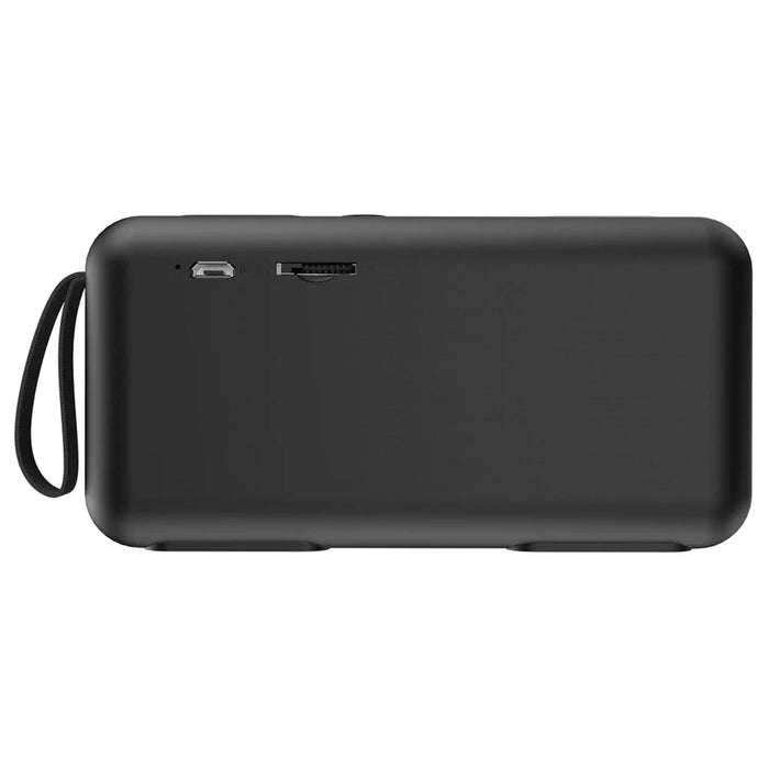 Bluetooth-Compatible Speaker F0 Outdoor Wireless Mini Subwoofer with HIFI Sound Portable Speaker - Black - 3