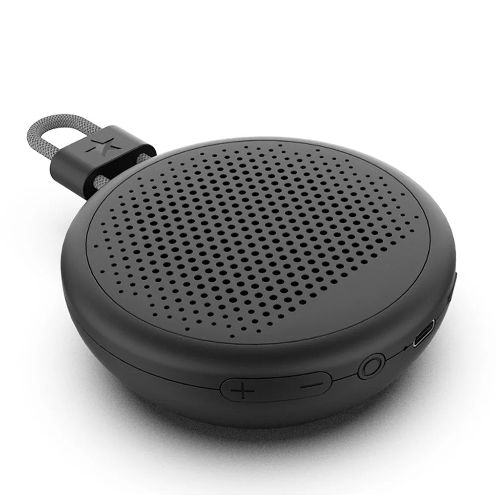 F10 Bluetooth-Compatible Speaker Mini Portable Outdoor Subwoofer with HIFI Surround Sound and TF Card Expansion - Black - 4