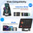 027 Induction Bluetooth-Compatible Speaker RGB Light Charger Station Desktop Phone Stand - Black - 5